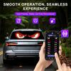 2 Pack LED Eyes For Car Windshield 14.56"X3.62", Programmable Animated Devil Eyes Light For Windshield, APP Control Izable LED Matrix Display For
