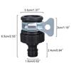 2pcs Durable Universal Water Faucet Adapter Plastic Hose Fitting Quick Connect Fitting Tap for Car Washing Garden Irrigation