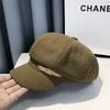 Korean Style Women's Autumn/Winter Beret: Face-Slimming Retro Newsboy Cap.