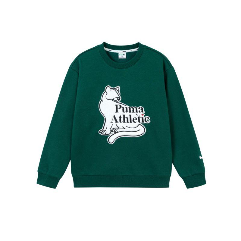 PUMA Kids Sweatshirts Crew Neck Thickened 353425121204-40701 110