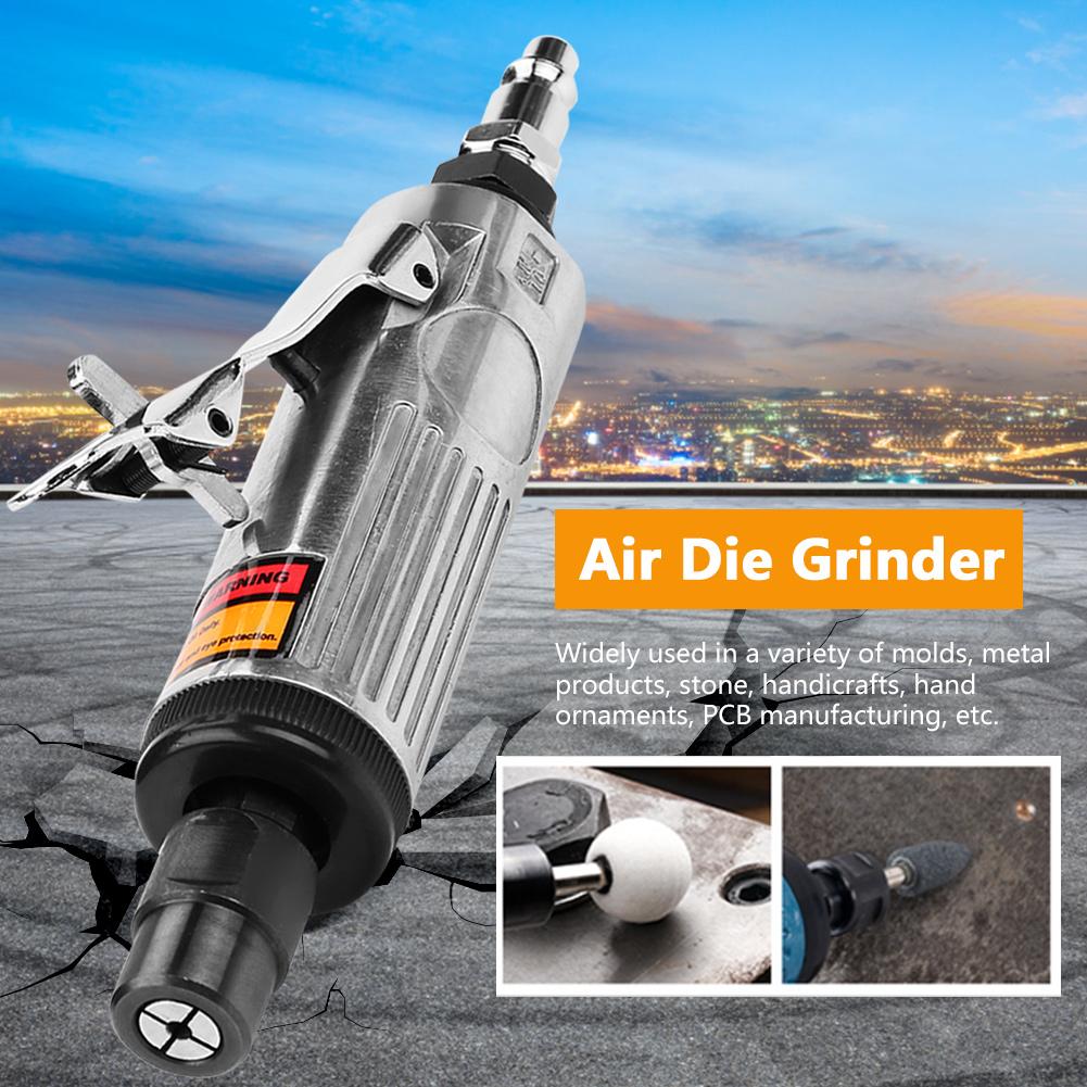 1 4in Pneumatic Die Grinder Air Angle Grinding Engraving Polisher Machine Cutting Tool 22000‑25000rpm