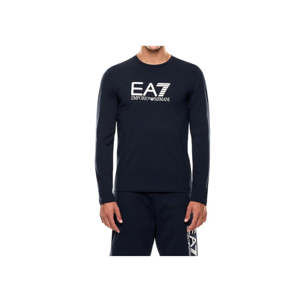 Emporio Armani EA7 Logo Cotton Jersey Crew Neck Short Sleeve T-Shirt Men tops 7M000900-AF10373-MB332