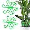 4 Pack Plastic Plant Support Clips, Transparent Green Vine Climbing Holder, Adjustable Garden Plant Stem Clamps For Fixation