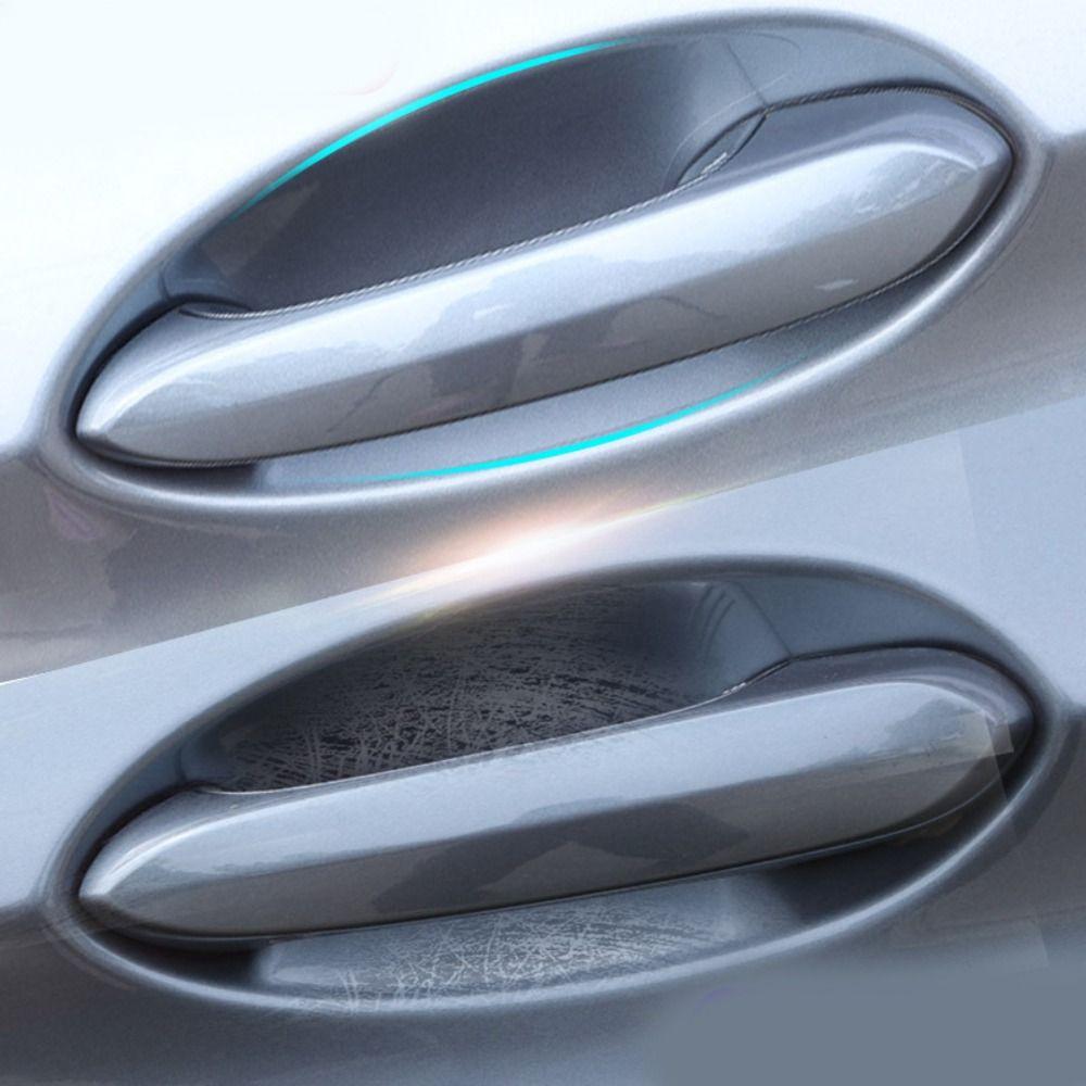 4pcs/10pcs Waterproof TPU Handle Cup Guards Invisible Paint Protection Film  Automotive Detailing