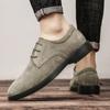 Handmade casual business men's leather shoes  Lace up casual style  designer Outdoor versatile men's shoes for wedding parties