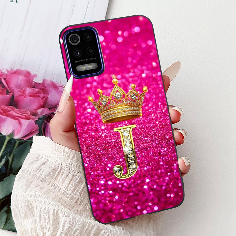 Pro pouzdro LG K52 2020 LM-K520 Nové Módní Korunní Písmena Kryt Měkký Silikonový Kryt na Telefon Pro LG K62 LM-K525 K 52 LGK52 LGK62 Fundas