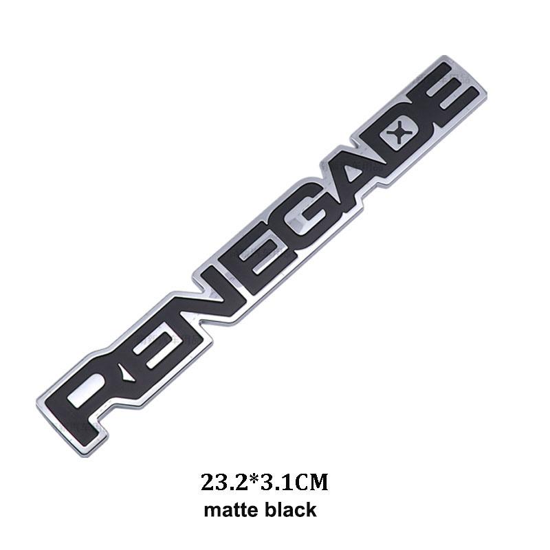 3D Metal "RENEGADE" Emblem Badge for Jeep Renegade 2015-2025 Rear Trunk Door Side Car Styling Sticker Auto Tuning Accessories Tr1