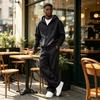 Men's 2 Piece Tracksuit Set with Loose Fit Zip Up Jacket and Sweatpants Casual Versatile Sportswear