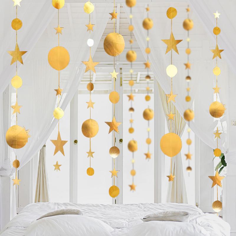 Five-Pointed Star Hanging Ornament for Party Decoration and Classroom Arrangement