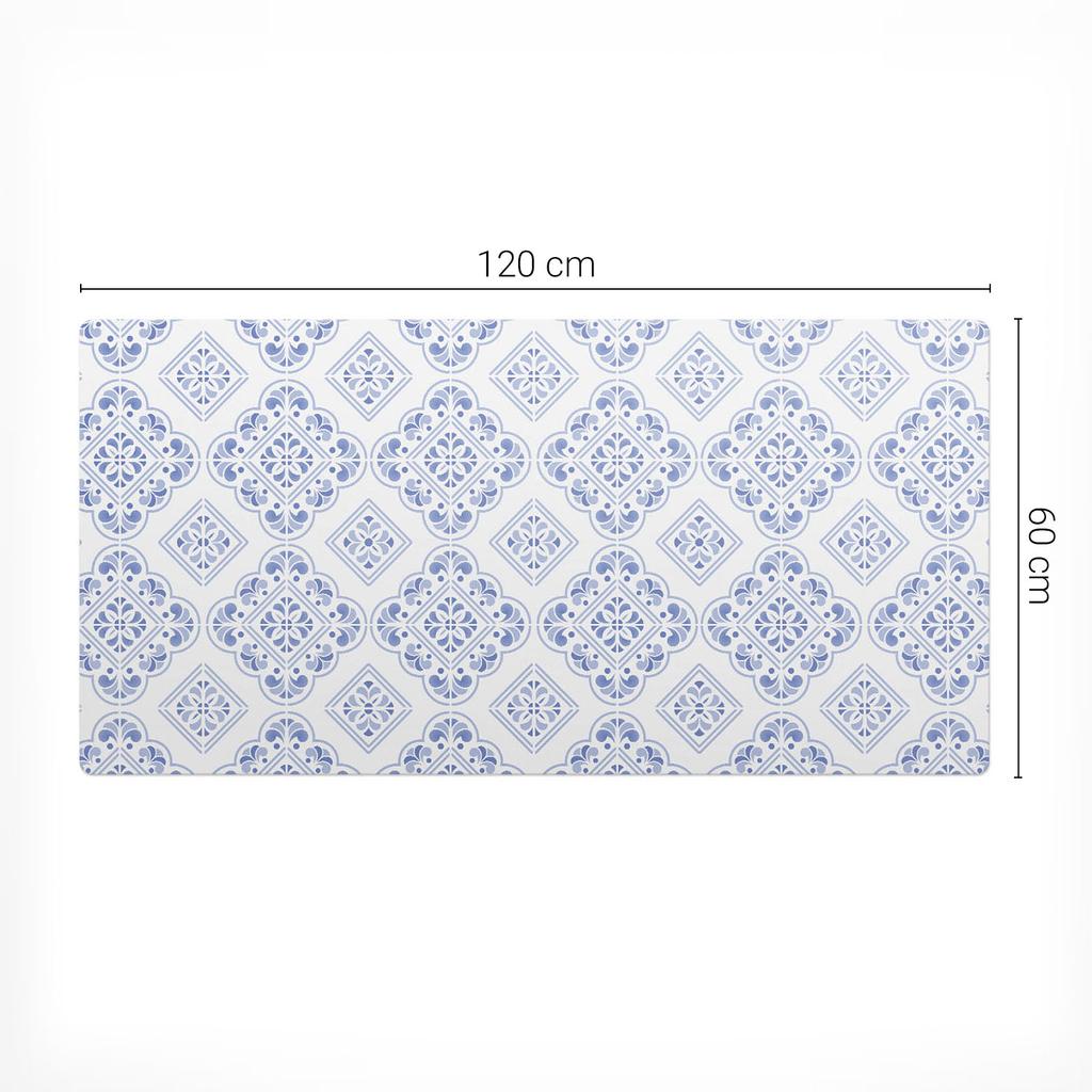 Mata Dekoracyjna Pod Laptopa Na Biurko Geometryczny Wzór Retro 120X60 Cm