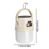Lanterns For Camping Portable Camping Light Solar Panel 2 Modes Waterproof Lamp With Hook Survival Gear For Tent Hiking Fishing