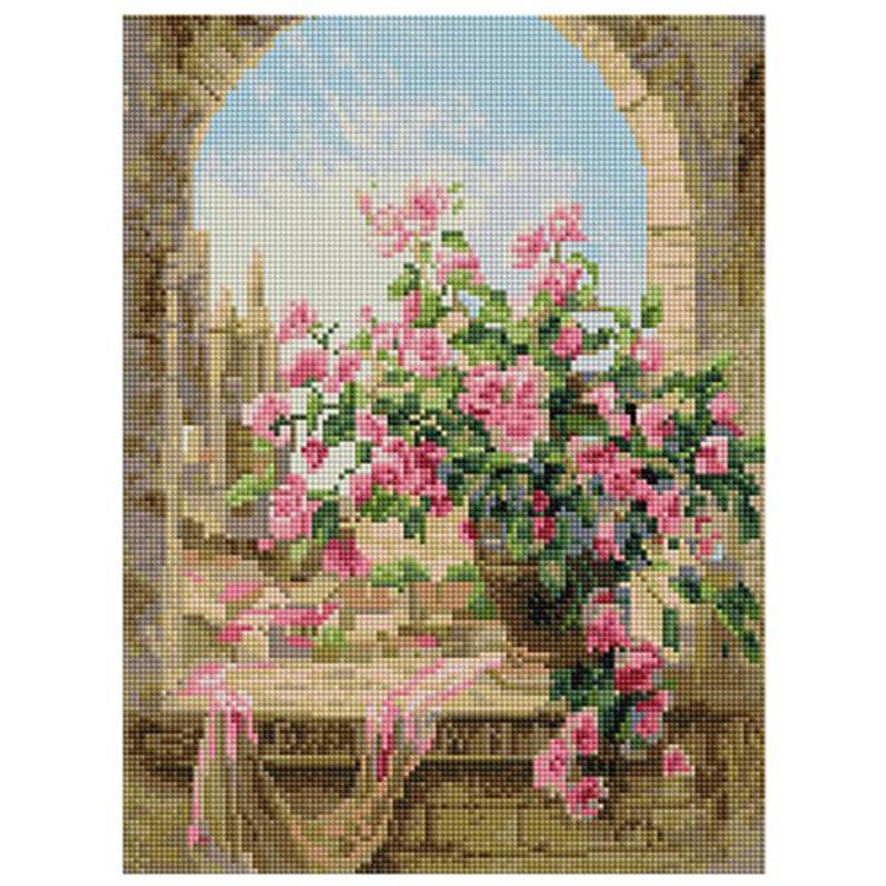Diamantmalerei Tier Volldiamant Rund/Quadrat Tier 3D Diamant Blume Stickerei Strass Bild Diamant Mosaik Geschenk Schloss Gebäude