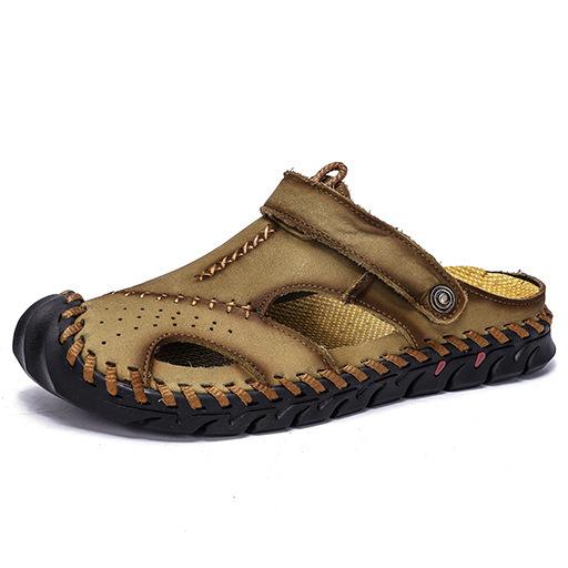 Sandals men's 2020 summer new personalized men's beach shoes men's fashion youth Baotou casual sandals men's trend