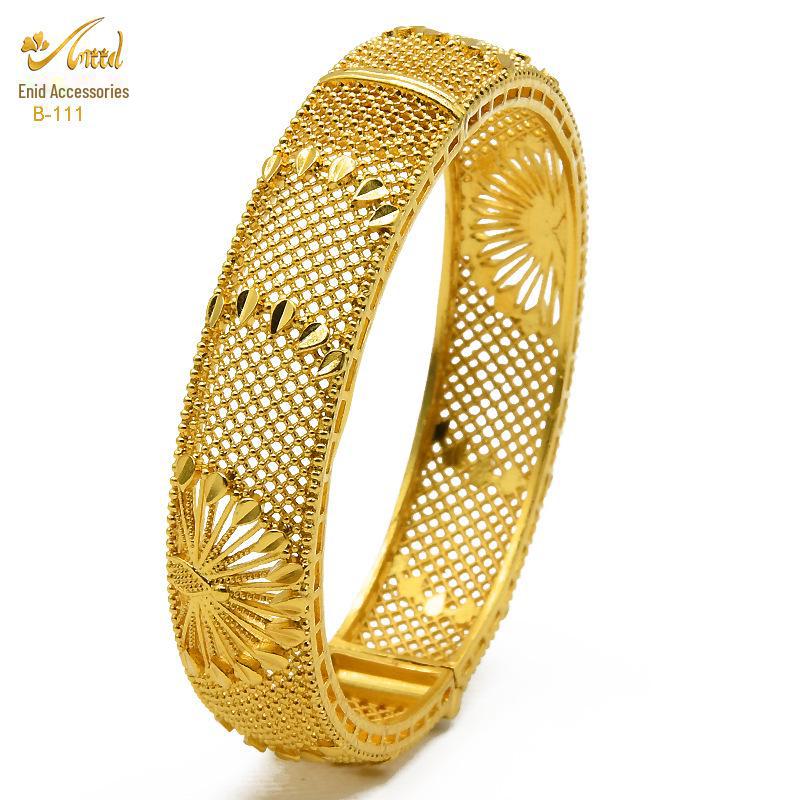 Pulsera nupcial de aleación bañada en oro - Estilo de lujo de Dubái