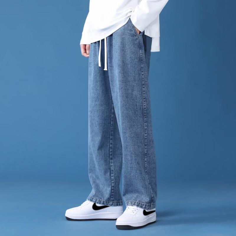 Men's Lightweight Loose Fit Straight-Leg Jeans