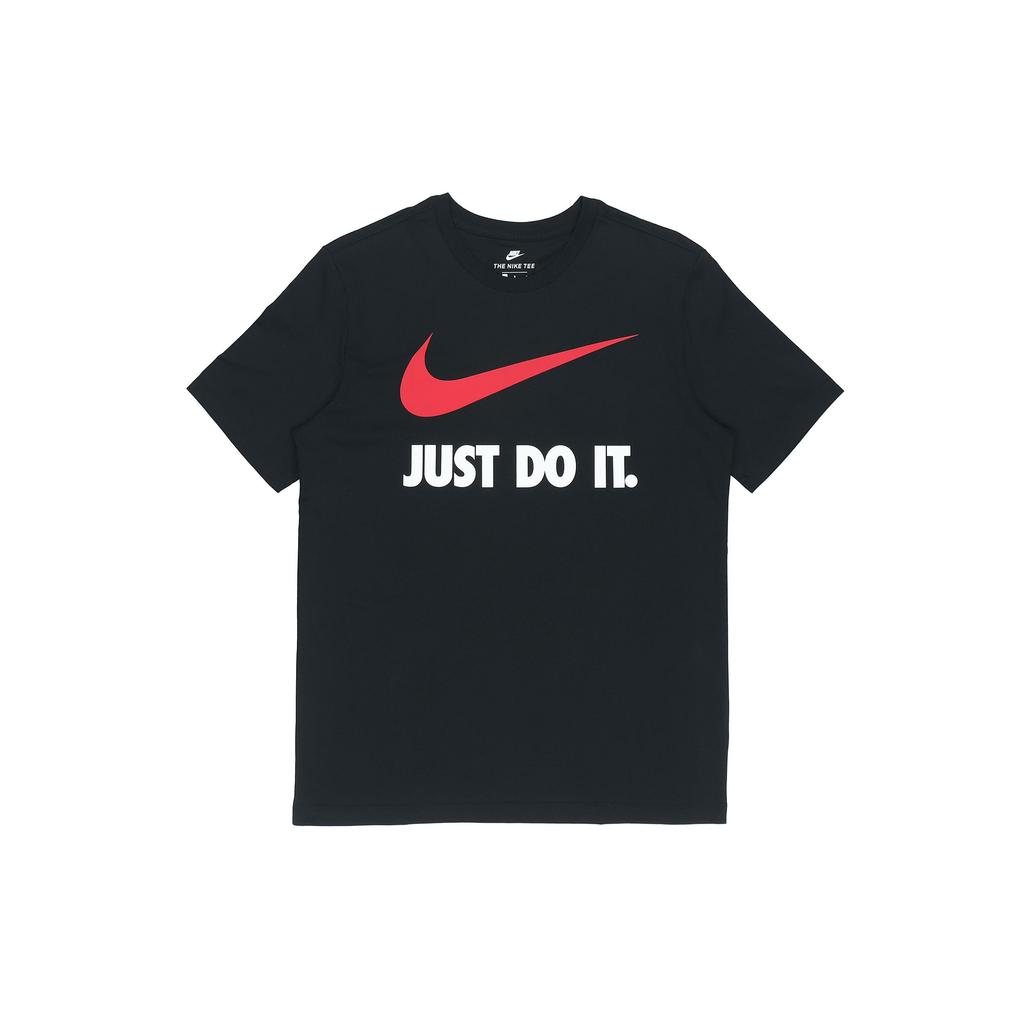 Nike Sportswear Swoosh Short Sleeve T-Shirt Men Tops Black BQ0593-010