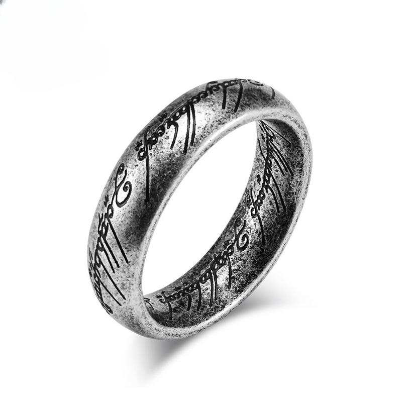 Women's Simple Fashion Titanium Steel Ring 2.8mm Thick Inside and Outside Rot Engraved Stainless Steel Men's Casual Jewellery