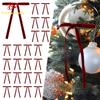 Fancyfamily 12PCS Christmas Tree Velvet Bow Decorative Pendants Christmas Decoration