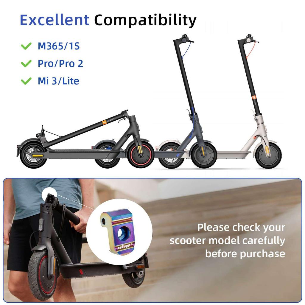 Colorful stainless steel folding buckle for xiaomi scooters with stainless steel axle