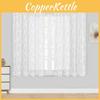 Polyester Lace Floral Window Curtain For Bedroom Kitchen Short Window Decor