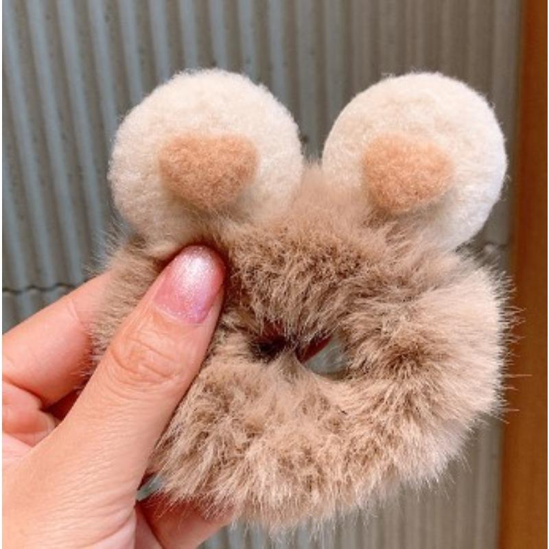 Cat Ears Plush Elastic Hair Bands Cute Hair Rope Ties Girls Barrettes Children Kawaii Headwear Headwear Kids Hair Accessorie
