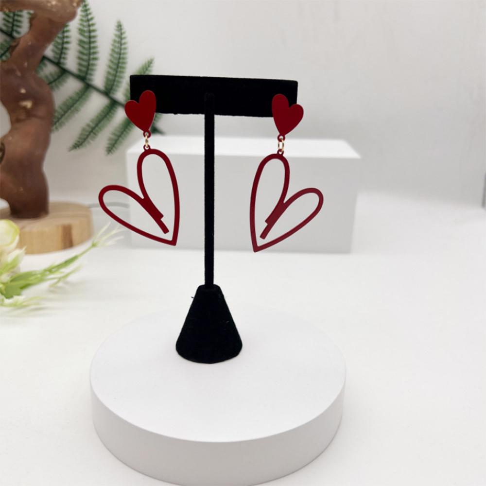 Forest Style Heart-Shaped Earrings For Women, Retro Style Design Earrings, Versatile Earrings For Daily Commuting.
