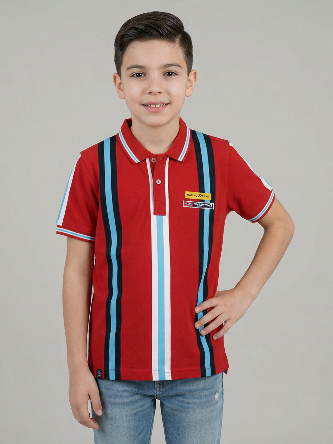 Monte Carlo Boy Regular Fit Red Tshirt 4-5 Years
