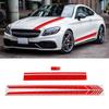 Car Hood Sticker Waterproof   Door Side Skirt Racing Stripe Stickers Car Body Decal