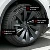 4PCS Hubcaps 20 Inch for Tesla Model Y Juniper 2025 Performance Wheel Cover for Helix 2.0 Wheels Hub Cap Full Rim Accessories