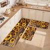 1Pcs Anti Fatigue Kitchen Rugs,Sunflower Print Waterproof Non-Slip Thick Cushioned Kitchen Mat Heavy Duty Comfort Standing Mat for Kitchen