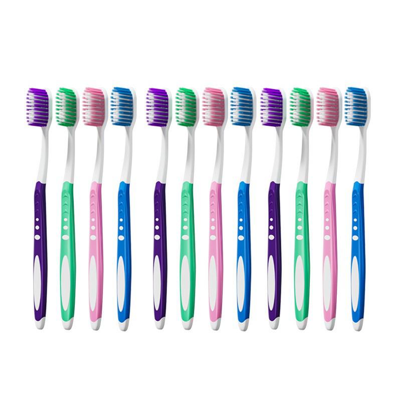 12-Pack Ultra-Fine Soft Bristle Toothbrushes for Men, Women & Couples - Individually Packaged for Family Gum Care & Stain Removal