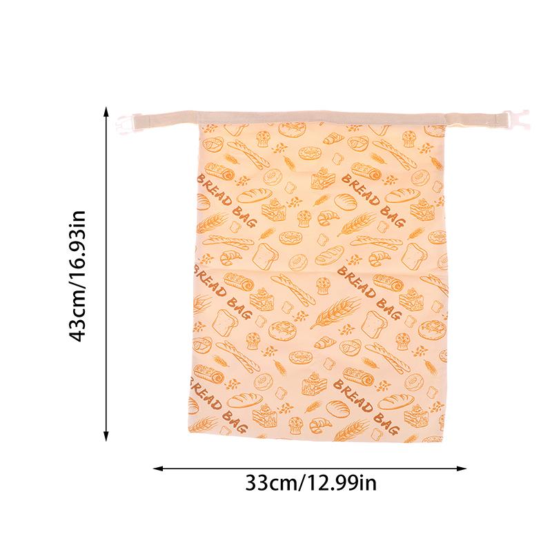 Beeswax Linen Bread Bag For Homemade Bread Eco Friendly Food Storage Bags Reusable Bread Bags