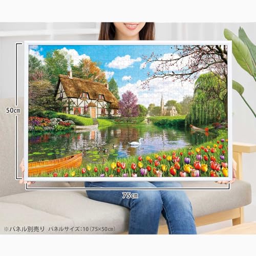 APPLEONE Jigsaw Puzzle 1000-922 Blooming Waterway, 1000 Pieces, Made In Japan, 75 X 50 Cm, by Dominic Davison