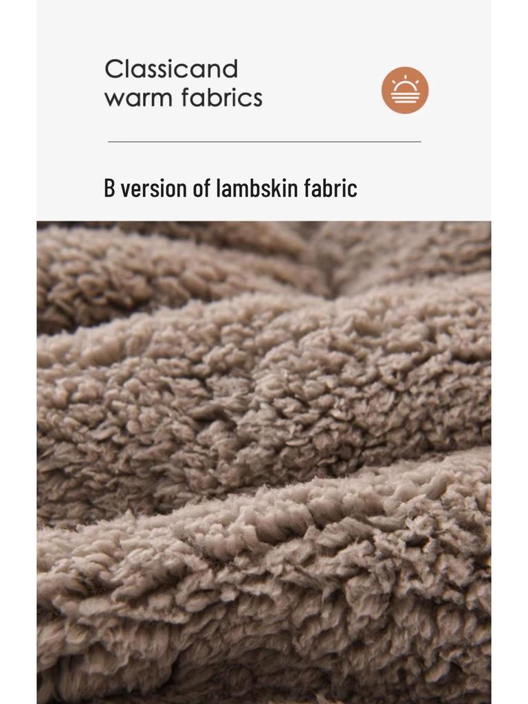 Thickened Lambswool & Velvet Quilt - Winter/Spring Dormitory Bedding