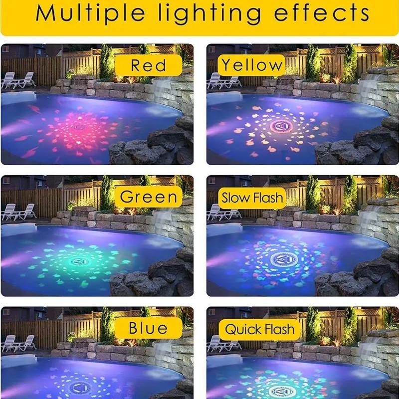 LED Wasserdichte Badewannenleuchte RGB Bunte Schwimmbad Dekoration Lichter Kleiner Fisch Projektion Badelicht Projektor Geschenke