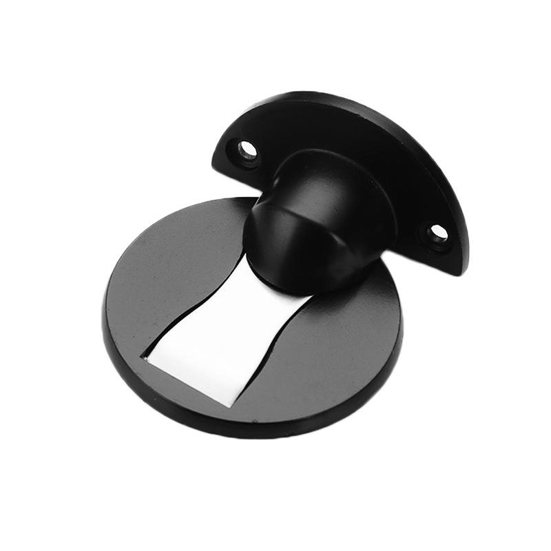 Invisible Zinc Alloy Magnetic Door Stopper & Silent Anti-Collision Closer for Bedroom/Bathroom.