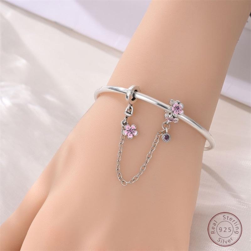 Hot 100 copper Spring Flowers Sparkling Zirconia Bead Charms 3mm Do It Yourself Holiday Exquisite Jewellery Gift Making