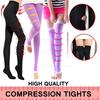 1Pair Women Beauty Slim Leg Compression Socks, Ultra-Thin Sleep Fat Burning Stockings for Sports, Yoga, Running, Travel, Flight