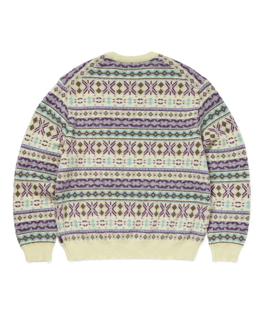 THISISNEVERTHAT Fair Isle Knit Sweater Lemon