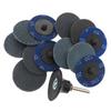 10pcs 2" Zirconia Quick Change Sanding Discs Roll Lock R-Type Sandpaper Abrasive Disc 50mm 1/4" Holder Paint Rust Removal