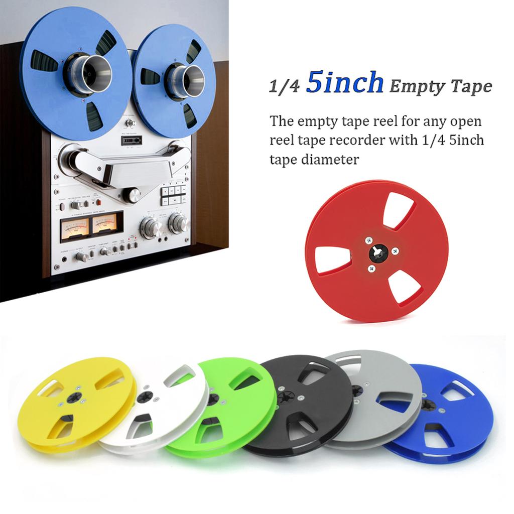 Strong ABS Plastic Replacement Empty Tape Reel 5 Inch with 12 Holes Long Service Compatible for Open Reel Recorders