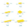 25pcs DIY Building Blocks Smooth 1x6 Figure Bricks 11Colors Educational Creative Toys for Children Size Compatible With Brand