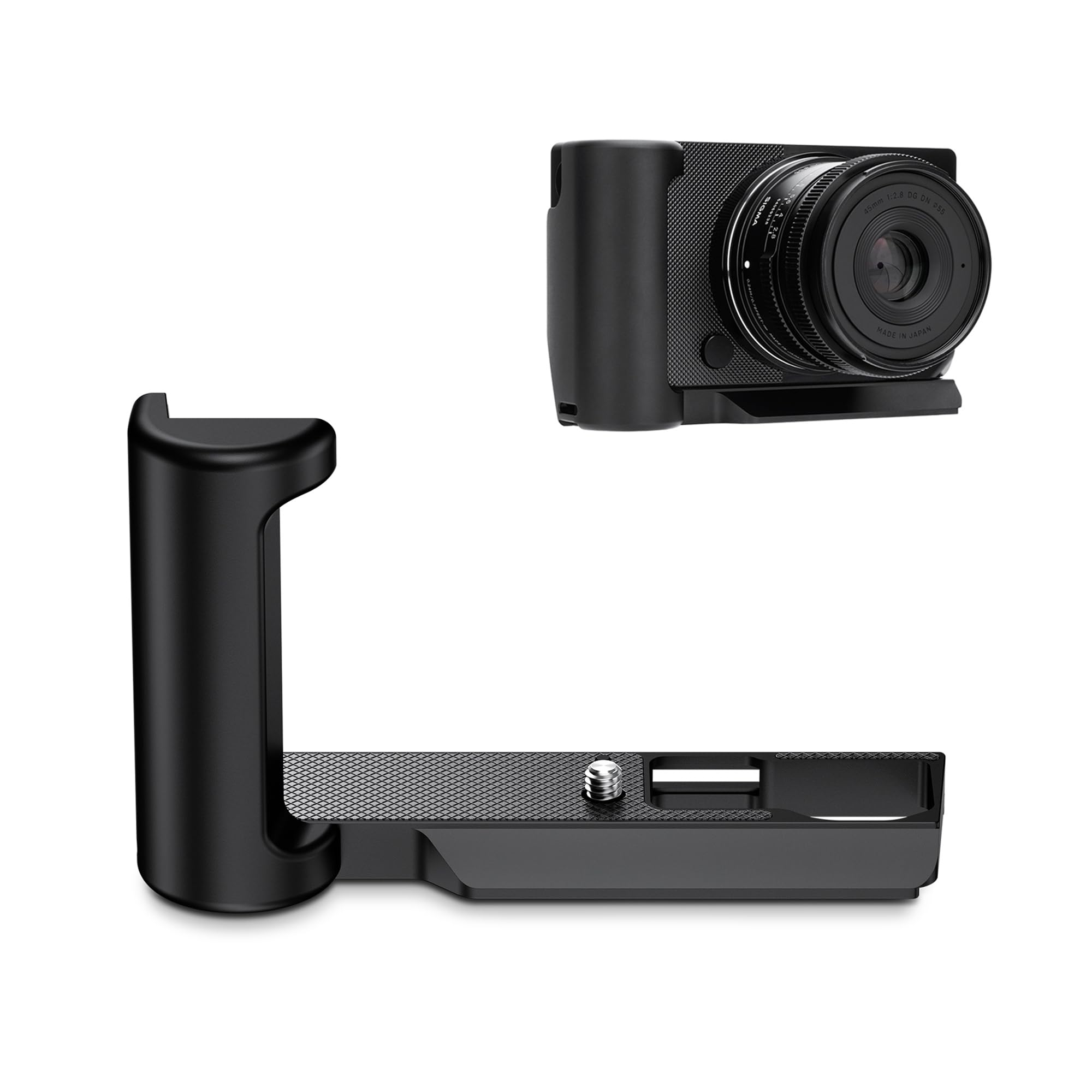

JJC Metal Hand Grip for Sigma BF Convenient Battery Threaded Hole on the Bottom Aluminum Alloy Black L-Shaped Cameras, Replacement, 1/4 -20 &