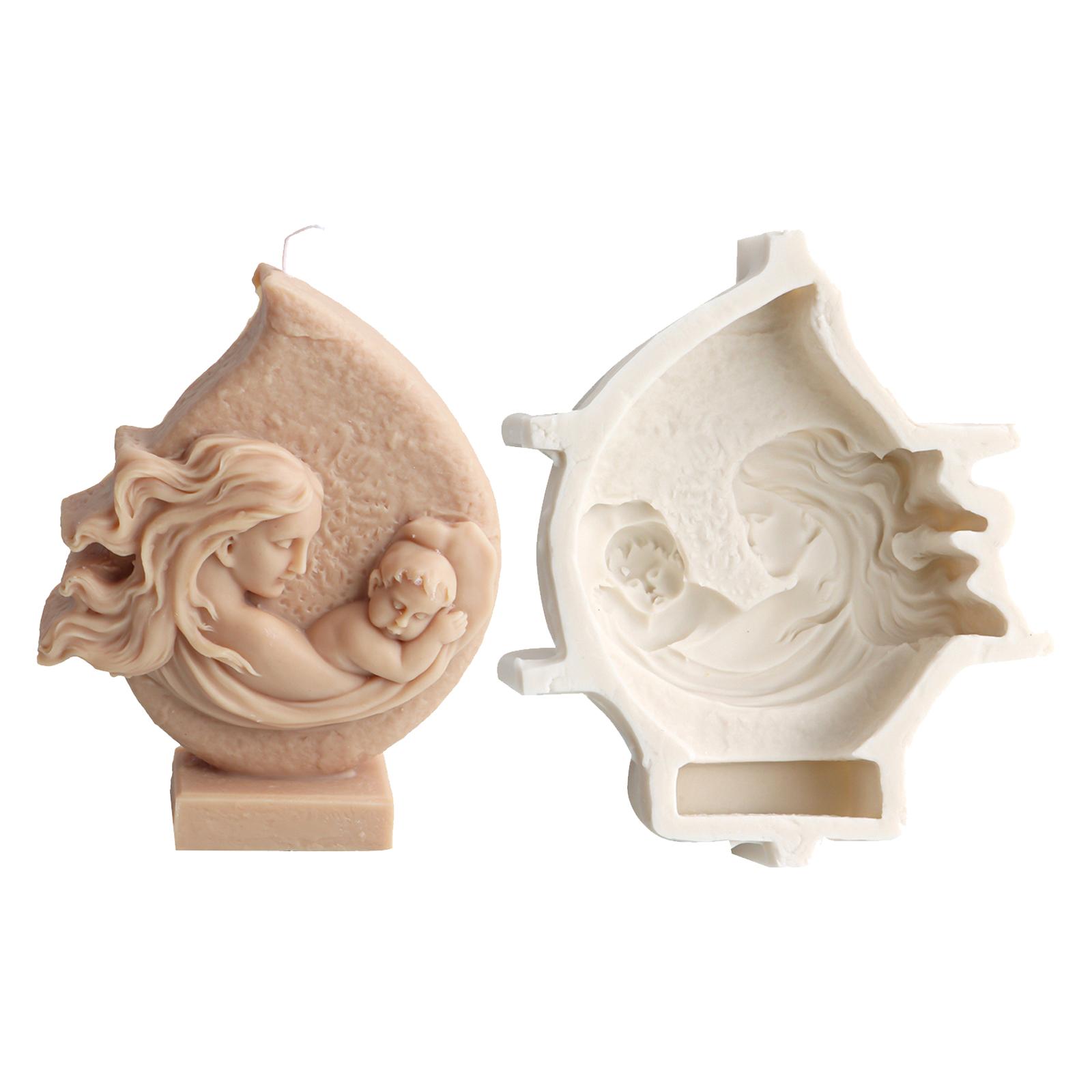 

Силиконовая форма для изготовления свечей, силиконовые формы для свечей, форма для религиозной статуи, силиконовая форма для рукоделия, подходящая для поделок из смолы 1