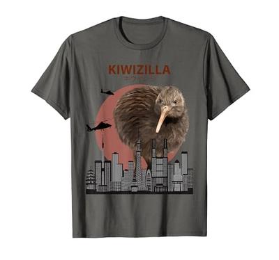 Kiwizilla Funny Kiwi T-Shirt - A Perfect Gift for Bird Lovers In New Zealand.