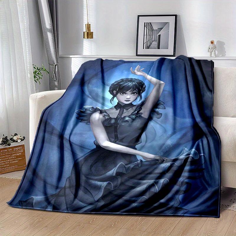 

1pc Dance Wednesday Blanket, Soft Throw for Room Decor, Perfect Gift for Family and Friend, Living Room, Travel, Camping, Car Blankets, Beach, Office 130x150cm