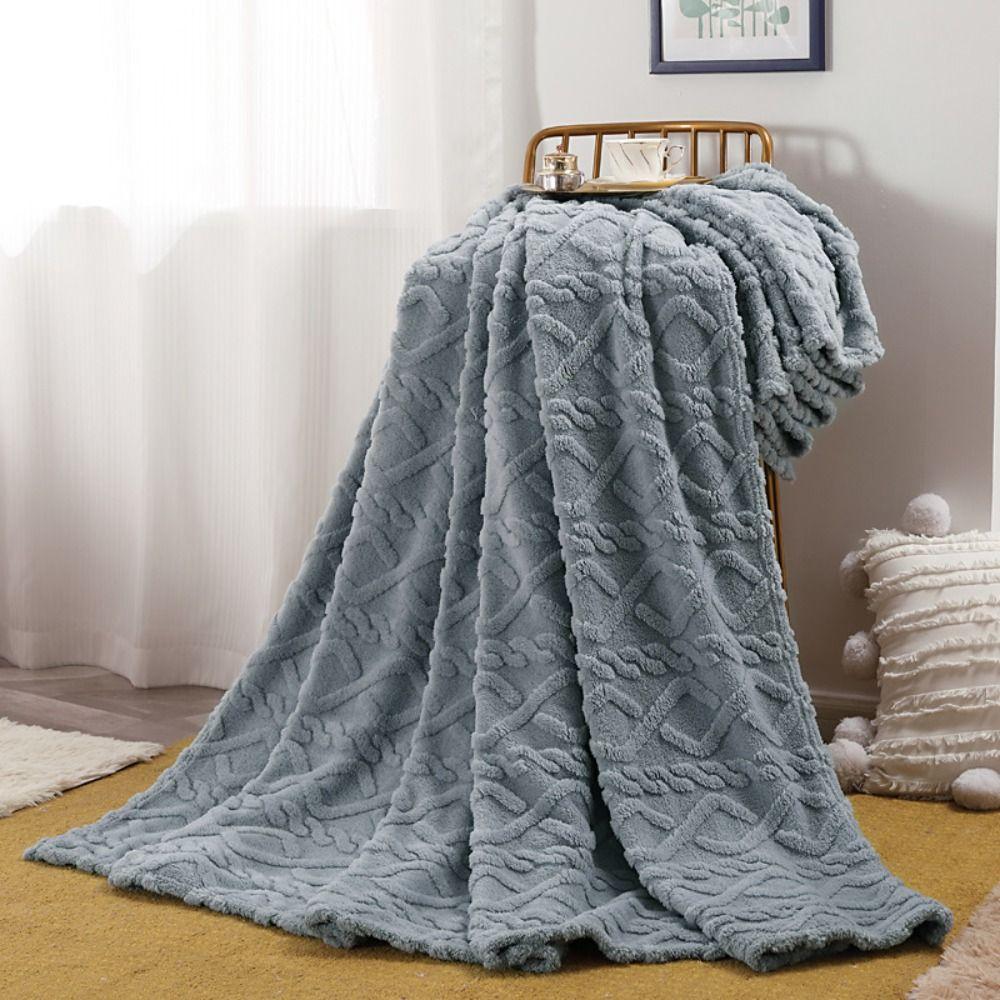 Washable Couch Blanket Flannel Fleece Bed Blanket Modern Throw Blanket  Living Room