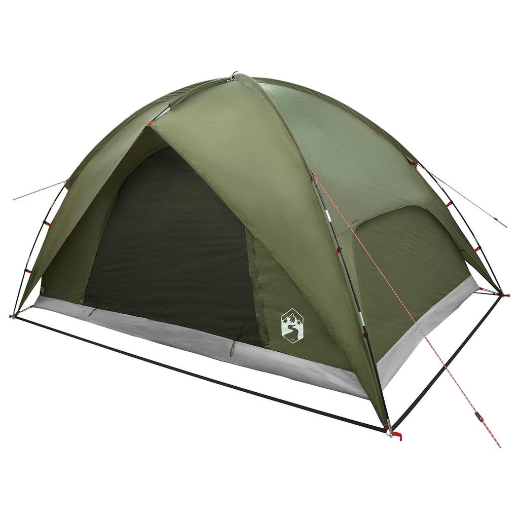 Camping Tent with Rainfly Waterproof Dome Olive Green