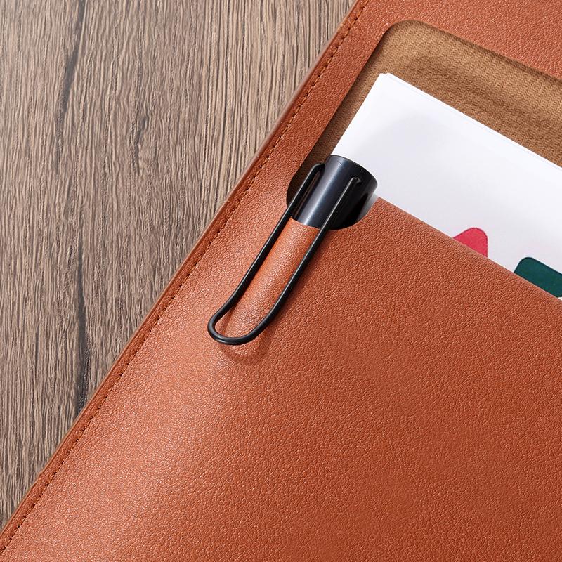Faux Leather Document Bag, Business Information Bag, A4 Folder, School and Office Supplies, Storage Bag