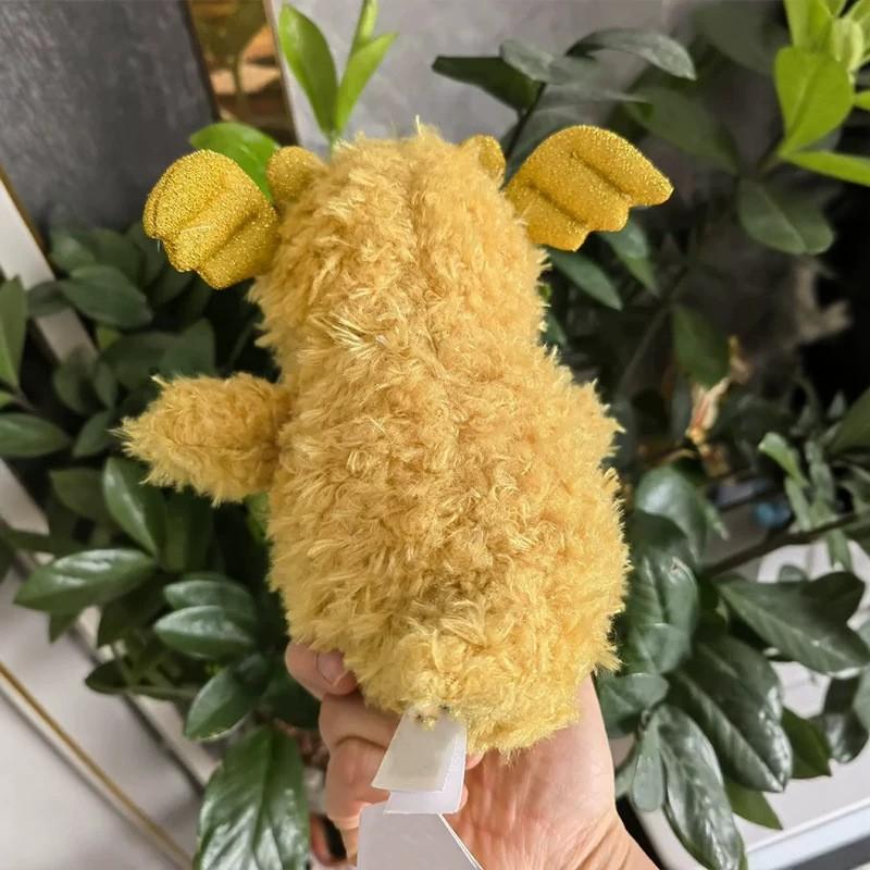 Cute Yellow Dragon Plush Toy British Style Stuffed Animal Doll Kids